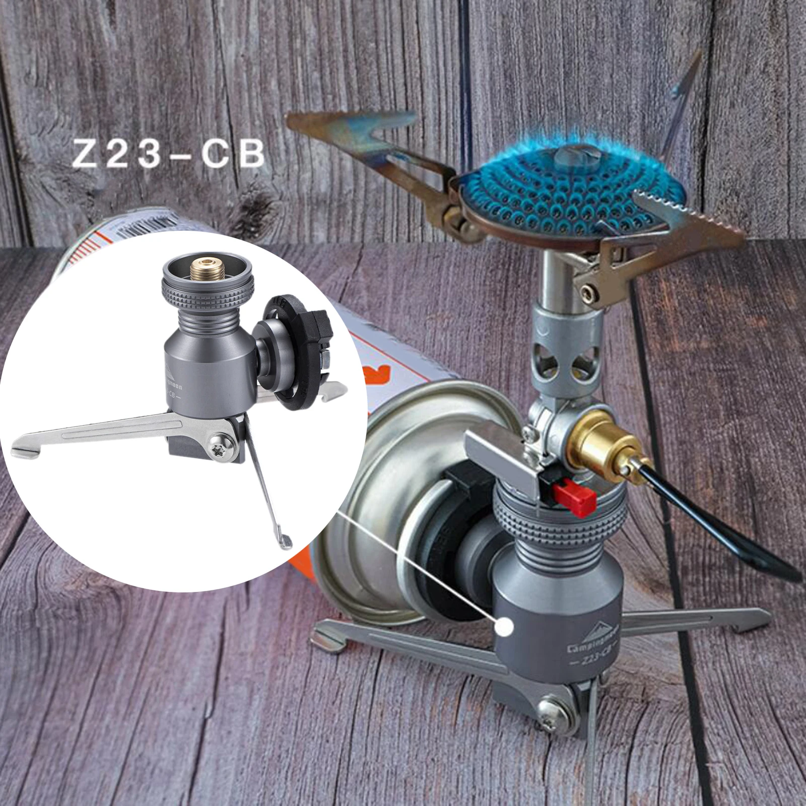 

Ultralight Gas Canister Adapter Convert Butane Collapsible BBQ Backpacking
