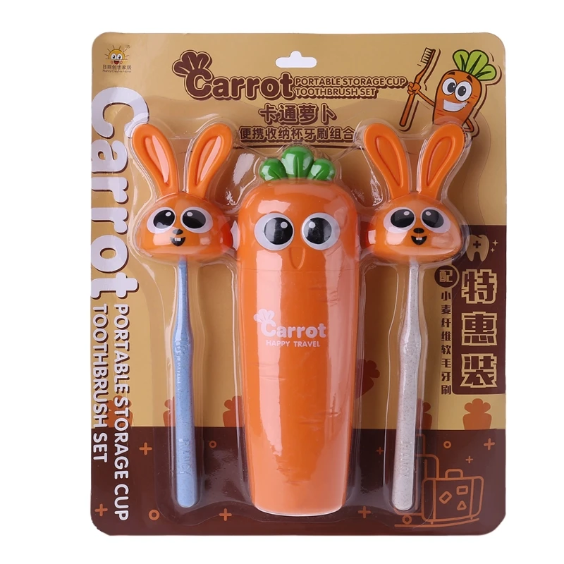 5 шт./компл. милый дорожный держатель для зубной пасты и щетки чехол хранения на