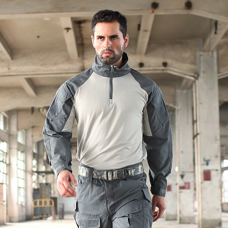 Trueguard 1/4 Zip Long Sleeve Combat Frog Shirt Multicam Black Tactical MCBK Police | Спорт и развлечения