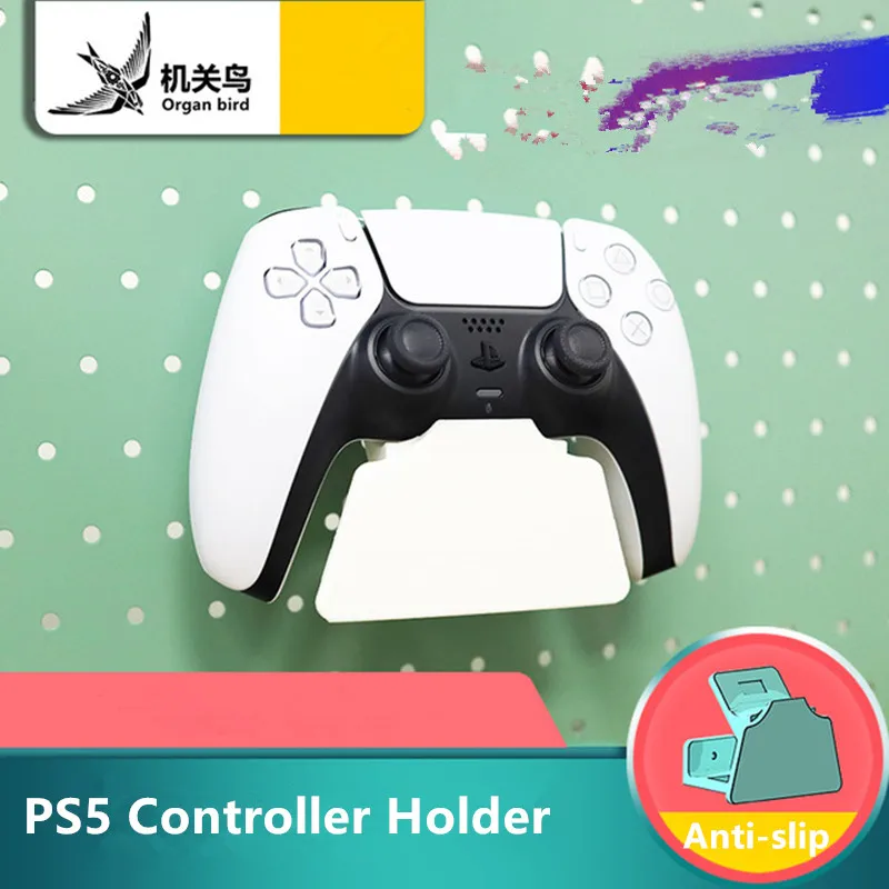 

PS5 Game Controller Holder Stand 3D Printed ABS Wall Mount Display Hook Gamepad Hanger For Playstation 5 Accessories Standard