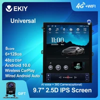 ekiy dsp ips android 10 no 2 din autoradio car multimedia video player tesla vetical screen gps navigation stereo tape recorder