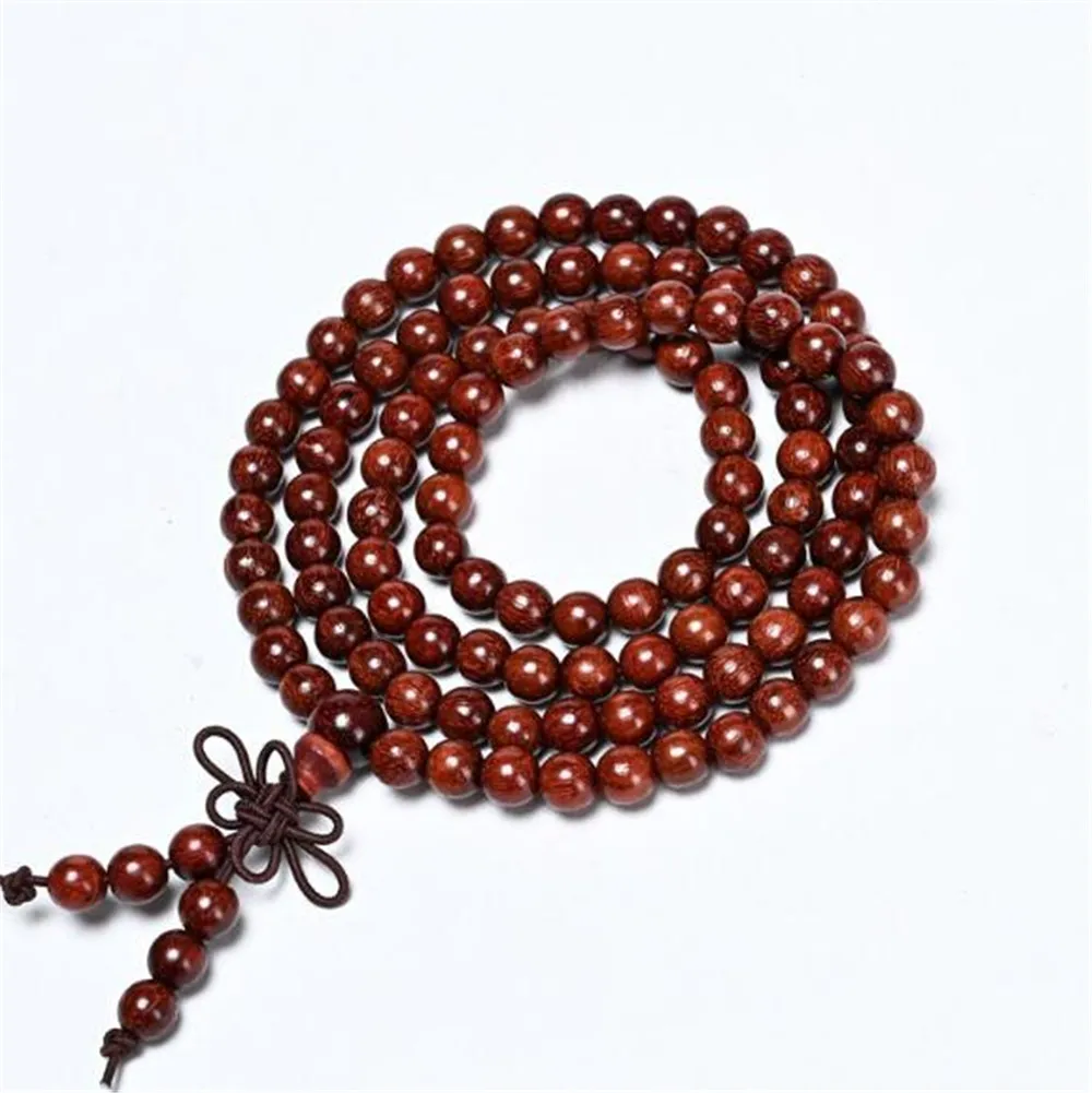 Браслет из розового дерева натурального Замбии 6/8 мм | Украшения и аксессуары