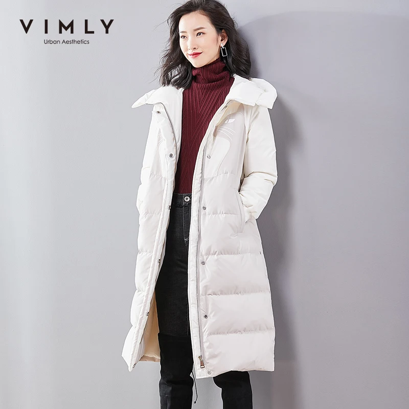 Куртка пуховая женская зимняя на молнии с капюшоном 90% белое утиное