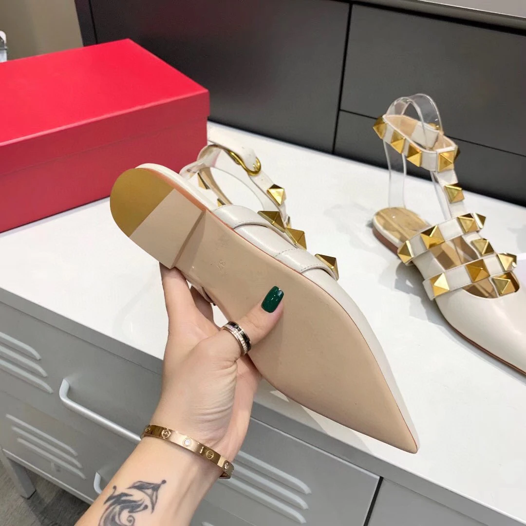 

Logo 2021 new luxury fashion women's sandals sheepskin women's flat shoes