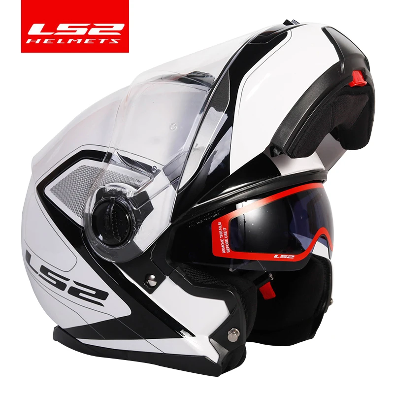 LS2 стробоскоп откидной мотоциклетный шлем ls2 ff325 шлемы с двойным козырьком|Шлемы| |