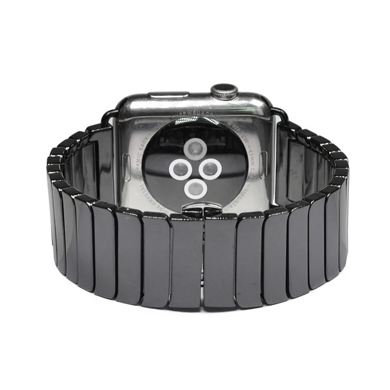 

Ceramic Strap for Apple Watch Band 6 SE 5 4 Bracelet Iwatch Series 44mm 40mm 38mm 42mm Stainless Steel Buckle Watchbands