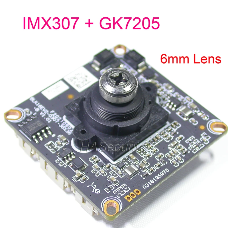 H.265 1/2.8 &quotдатчик изображения STARVIS IMX307 CMOS + GK7205 фотокамера Фотосессия объектив M12