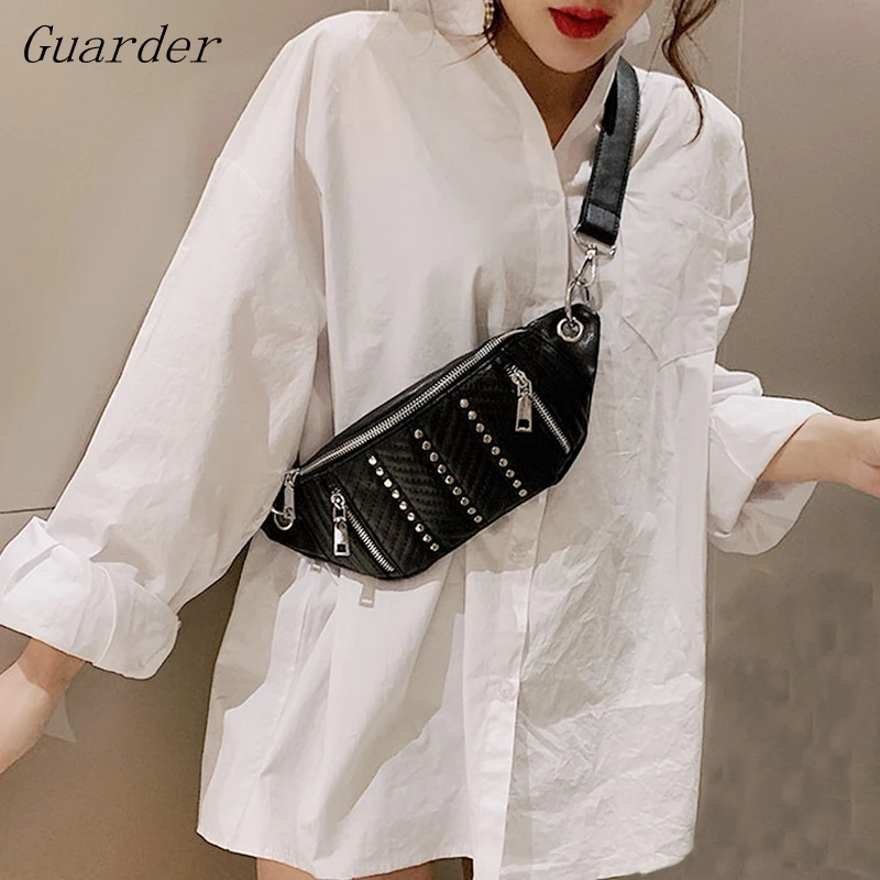 Guarder новые брендовые Поясные Сумки из искусственной кожи Наплечная Сумка с