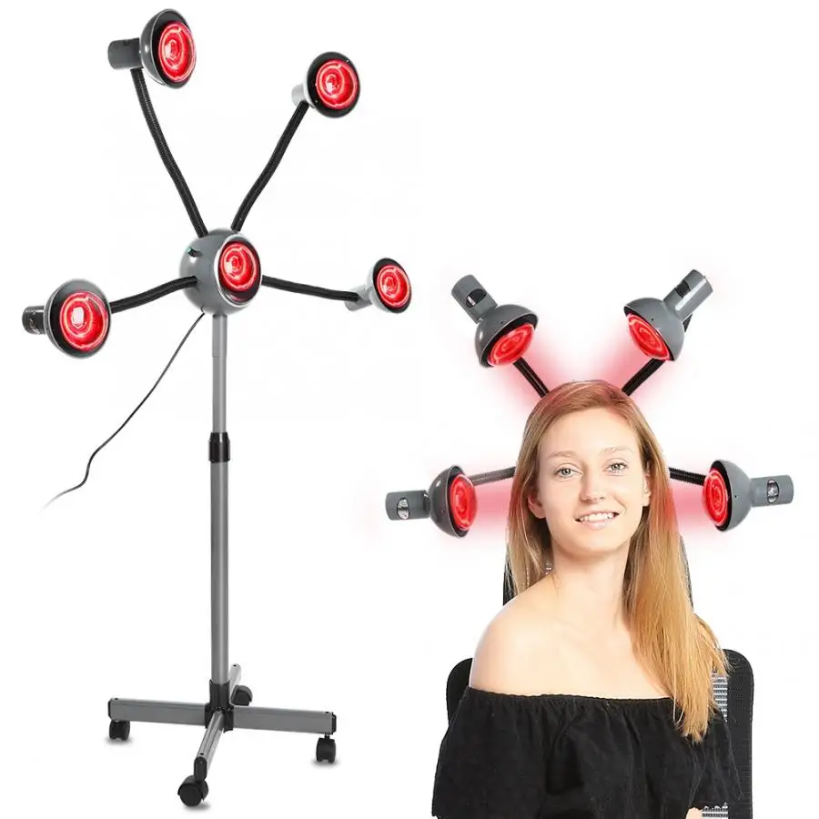 Инфракрасный 5 головок Парикмахерская кожа красота тепловая лампа для