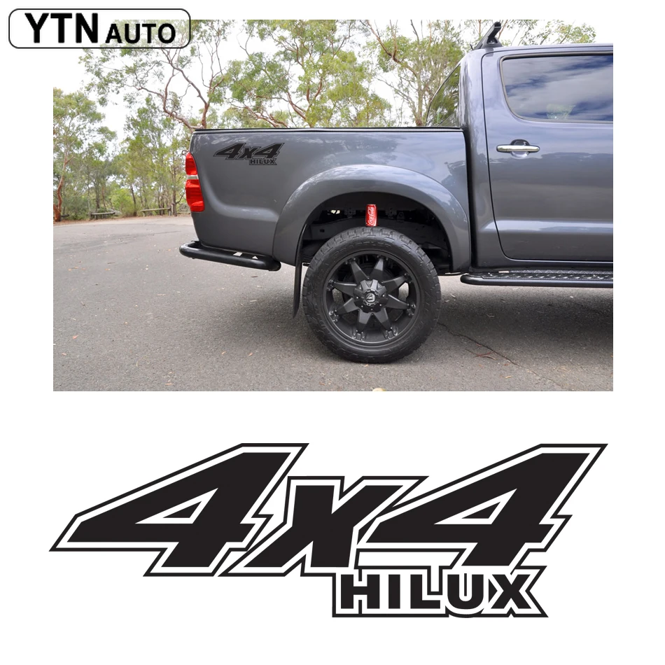 Бесплатная доставка автомобильные наклейки 1 шт. внедорожник Hilux 4x4 боковой