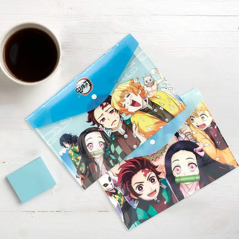 

1Pcs Anime Demon Slayer Kimetsu No Yaiba Kamado Tanjirou Nezuko Folder File Bag Document Organizer Storage Bag Stationery Gift