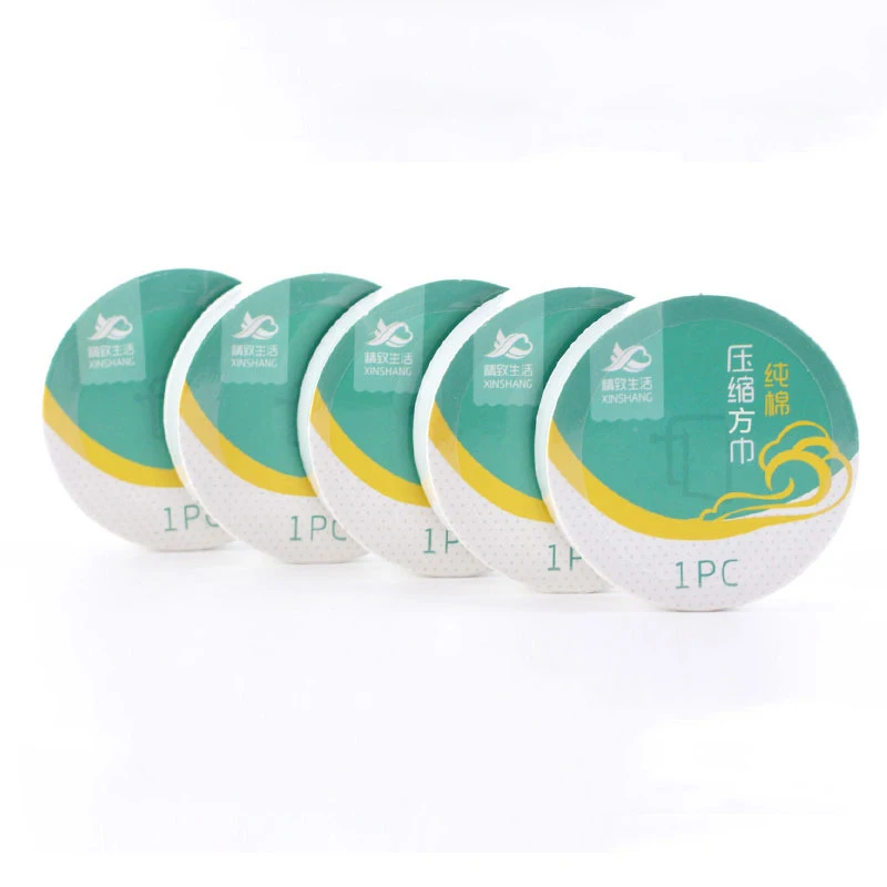 Компрессионное полотенце банное комбинированная упаковка одноразовое нетканое