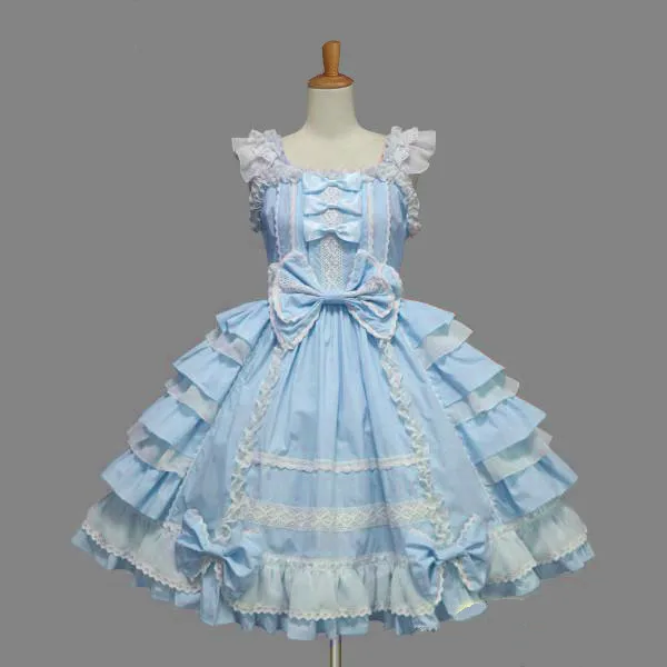 

6 Types Princess Girl Dress Halloween Victorian Gothic Lolita Dress Cosplay Costume Layered Women Party Maid Dress