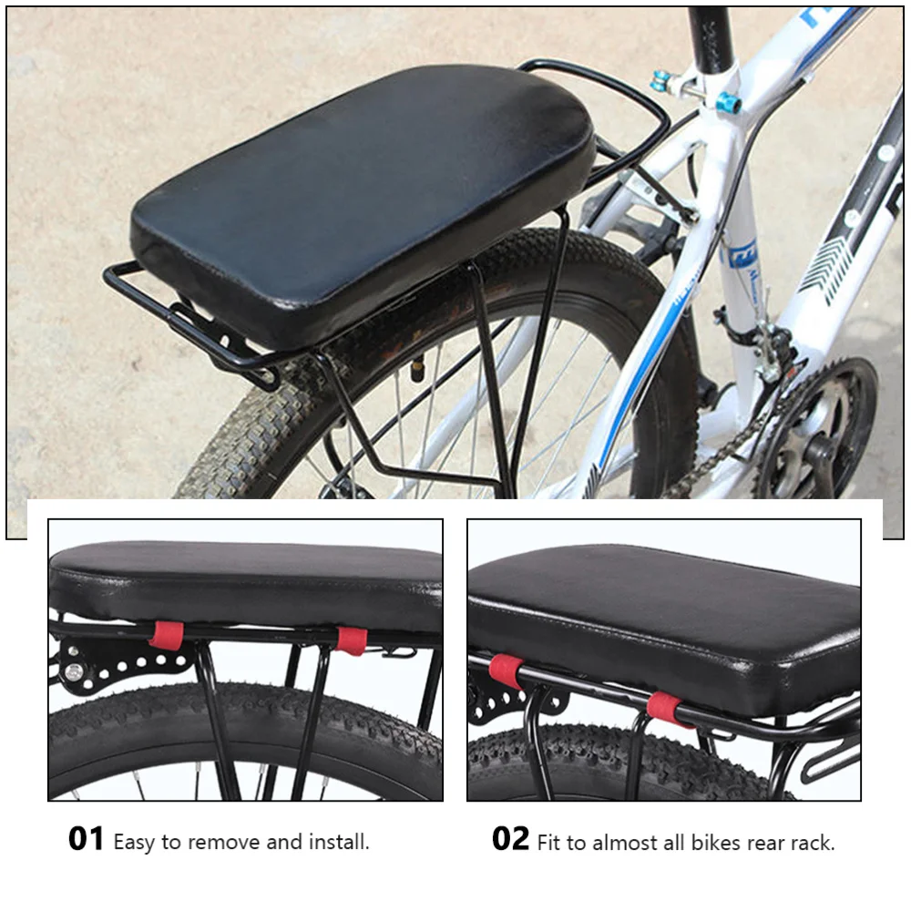 

2pcs Bike Rear Saddle Bike Rear Rack Seat Bike Rack Mat Accessories Bike Seat