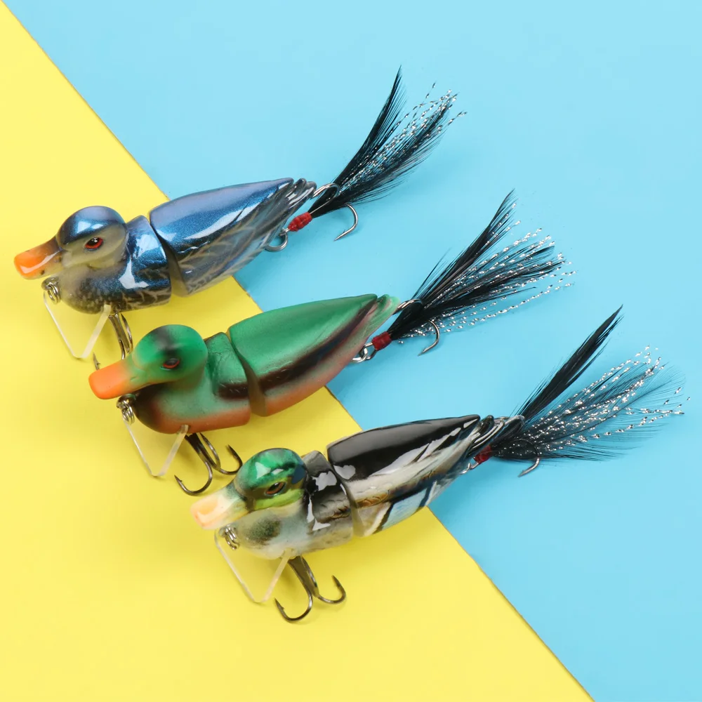 

Hot Top 3D Duck Floating Swimbait Topwater Fishing Tackle Artificial Bait Fishing Lures Bass Hook