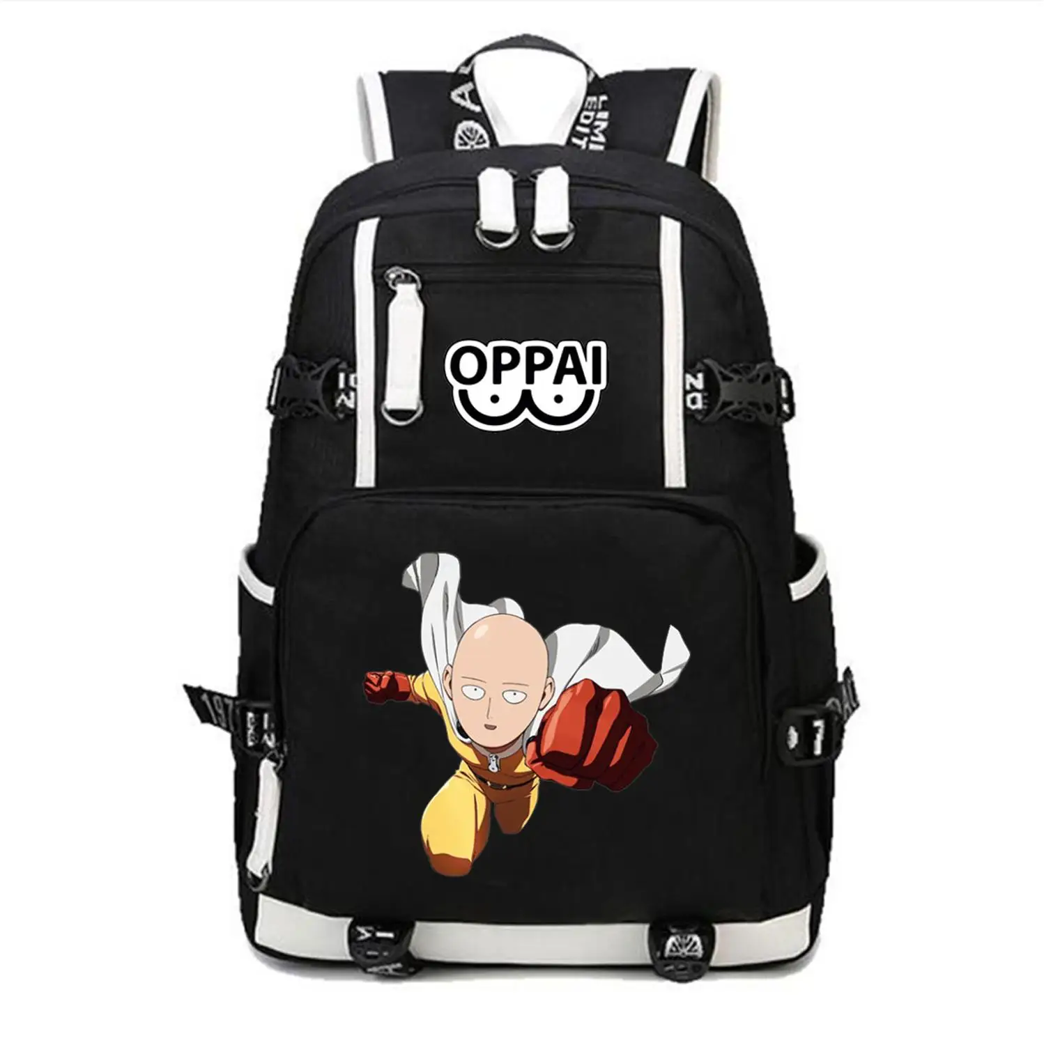 

anime One-Punch Man backpack Mochila Bags Students book Mochila men women Travel Package Canvas Printing Rucksack
