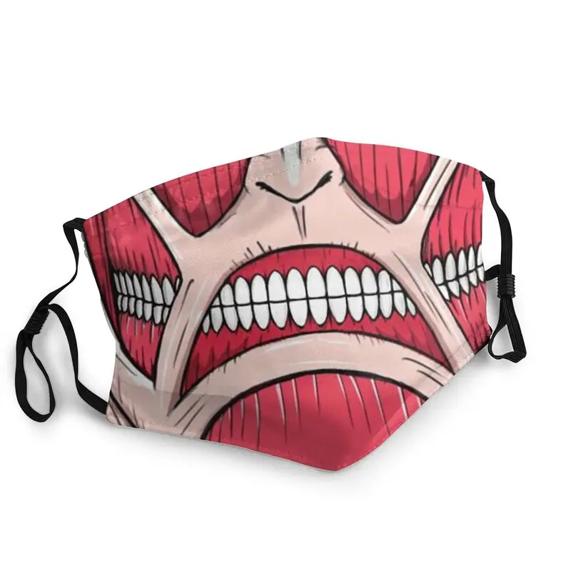 

Armored Titan's Smile Mask Anti Dust Breathable Attack On Titan Face Mask Protection Cover Men Respirator Mouth Muffle
