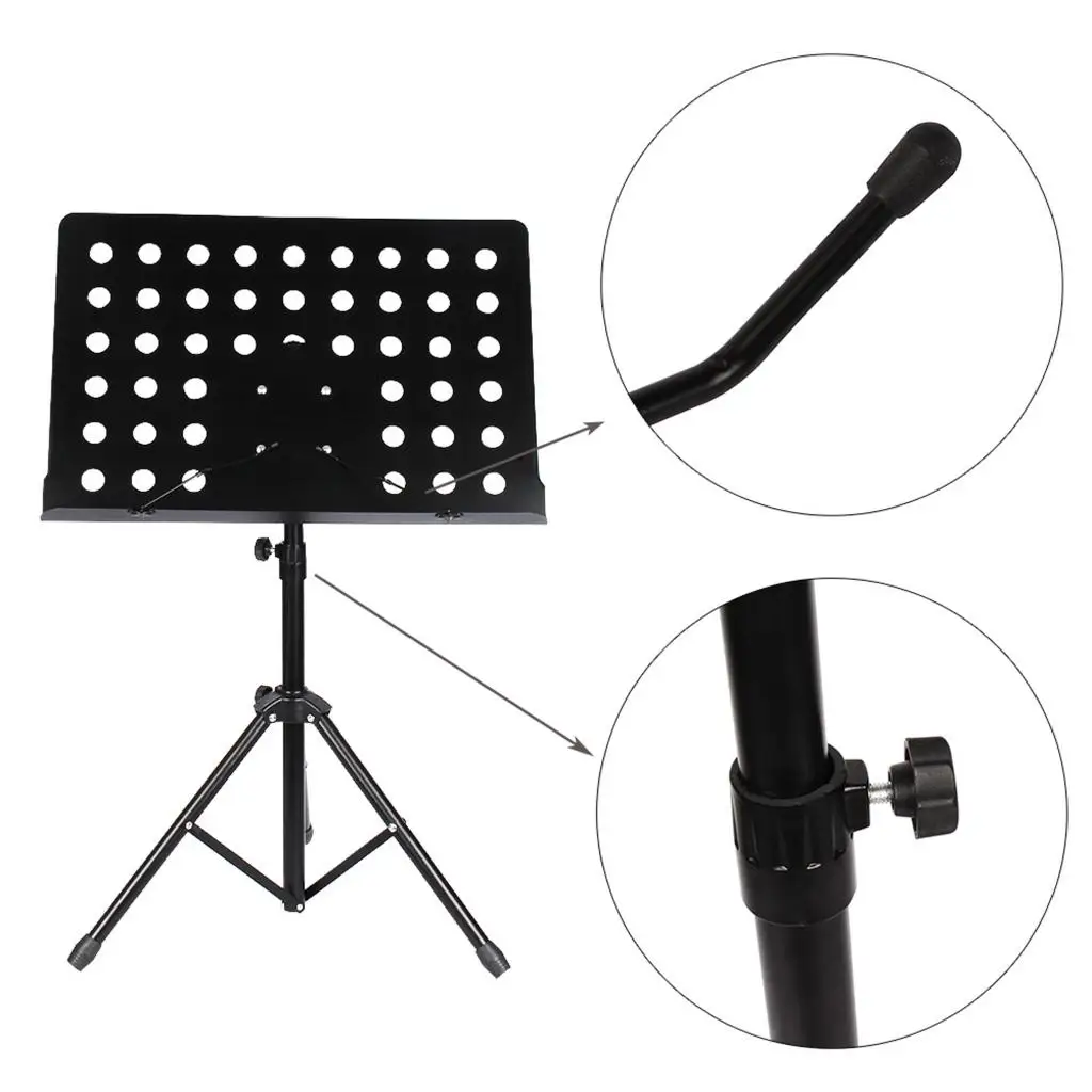 

Music Stand, Professional Sheet Music Stand with Clip Holder+Carrying Bag