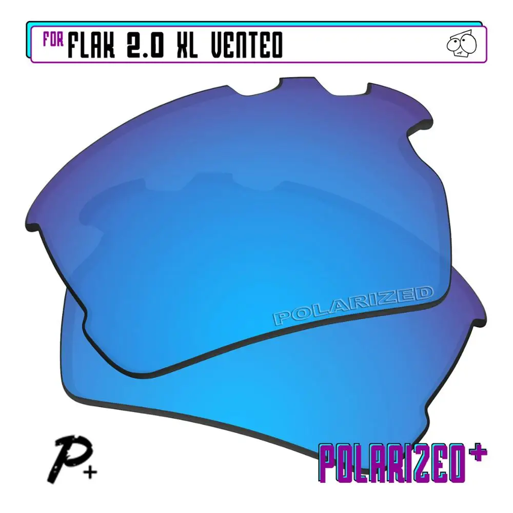 

Поляризованные Сменные линзы EZReplace для солнцезащитных очков Oakley Flak 2,0 XL с отверстиями-синие P Plus