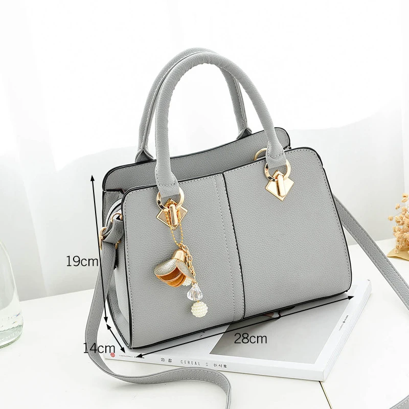 Брендовая женская сумка тоут с украшением Высококачественная дамская сумочка