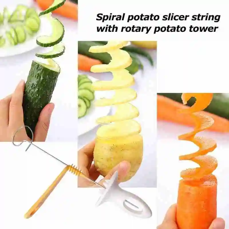 Ручной слайсер для картофеля Z8Y5 многоразовый кухонный нож нарезки Вращающаяся