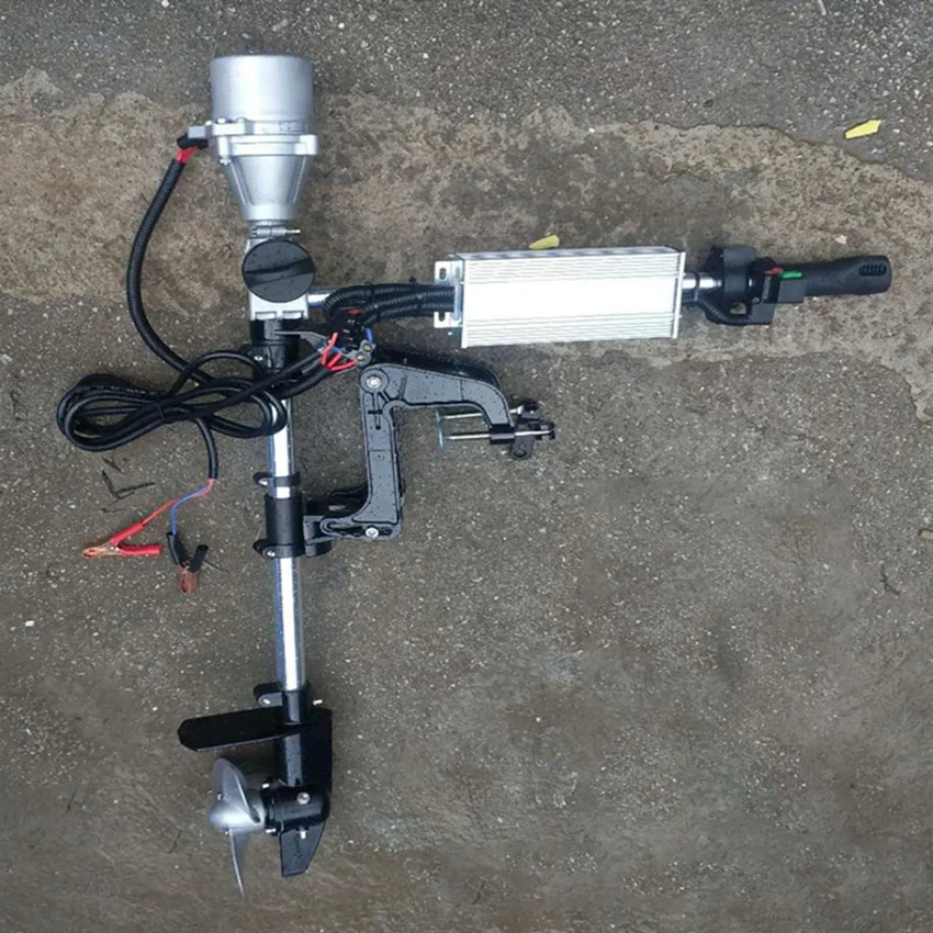 

12V/48V 800W Electric Outboard Motor Propeller Fishing Inflatable Boat Motor Engine Thrust Portable Boat Outer Engine Propeller