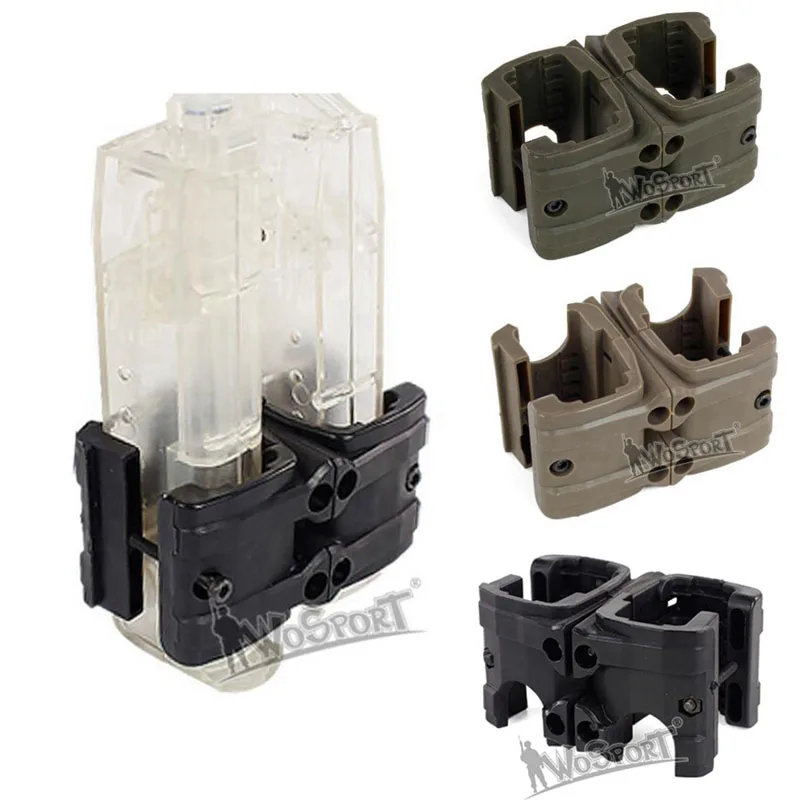 

Hunting Double Magazine Coupler for MP5 MP7 Airsoft Military Rifle Gun Mag Parallel Connector Link Clamp Hunting Accessories