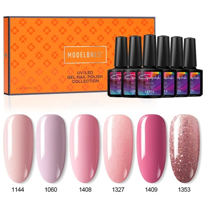 Modelones 44 шт./лот Гель-лак для салонов ногтей Базовое покрытие УФ-Гель-лак с