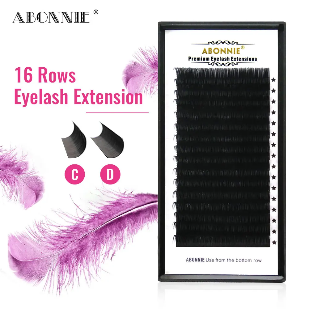 

Abonnie 0.05 0.07mm Siberian Mink Individual Eyelash Mix Mega Lashes Volume Eyelash Extension