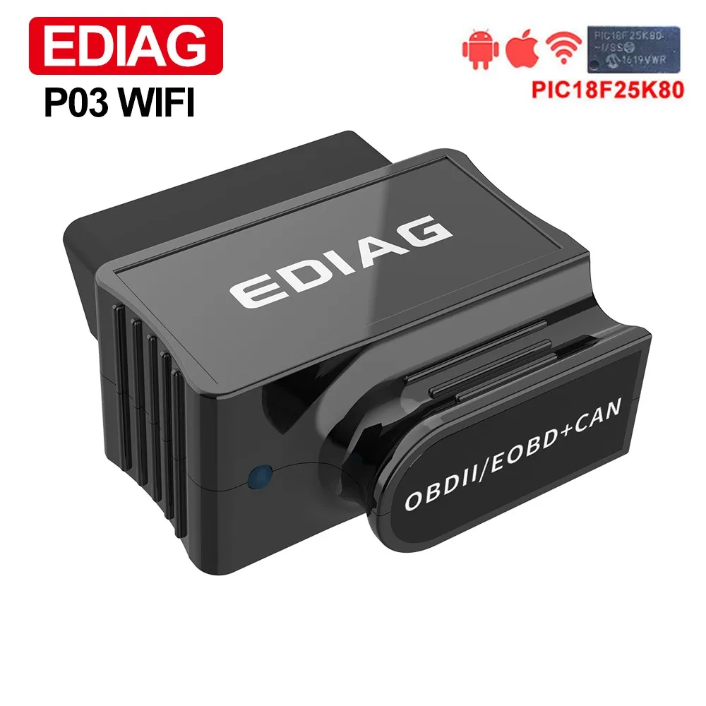 Ediag ELM327 V1.5 Wi Fi/Bluetooth PIC18F25K80 для Android/IOS Elm 327 код читателя obd2 диагностический