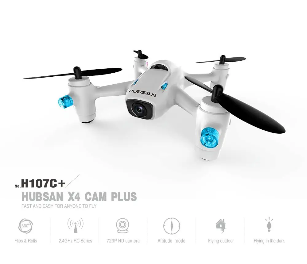 Квадрокоптер Hubsan X4 с 6-осевым гироскопом и камерой 720P RTF есть в наличии | Игрушки