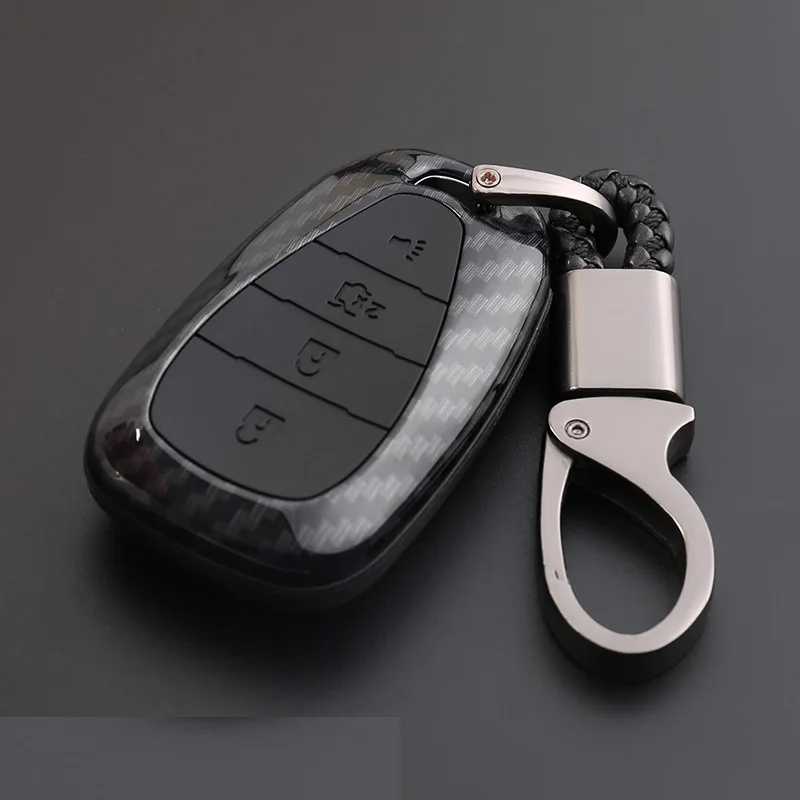

CARBON FIBER PRINT CAR REMOTE KEY BAG HOLDER CASE FOR CHEVROLET MALIBU EQUINOX CRUZE CAMARO 2016 2017 2018 ACCESSORIES