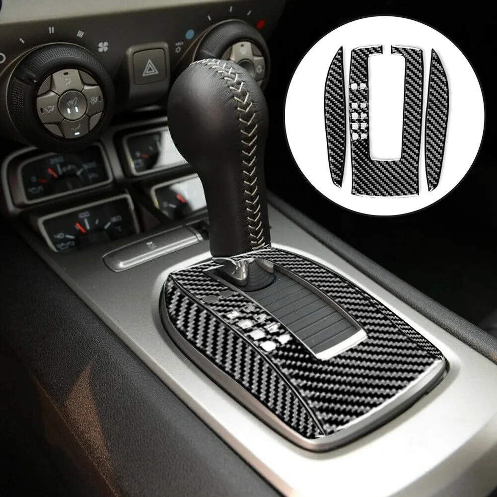 

Carbon Fiber And Epoxy Carbon Fiber Gear Shifter Panel Cover Trim For Chevrolet Camaro 2010-2015