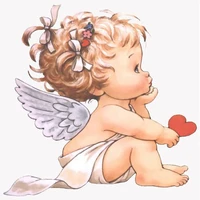 full squareround drill 5d diy diamond painting cartoon angel baby love 3d embroidery cross stitch 5d home decor child gift