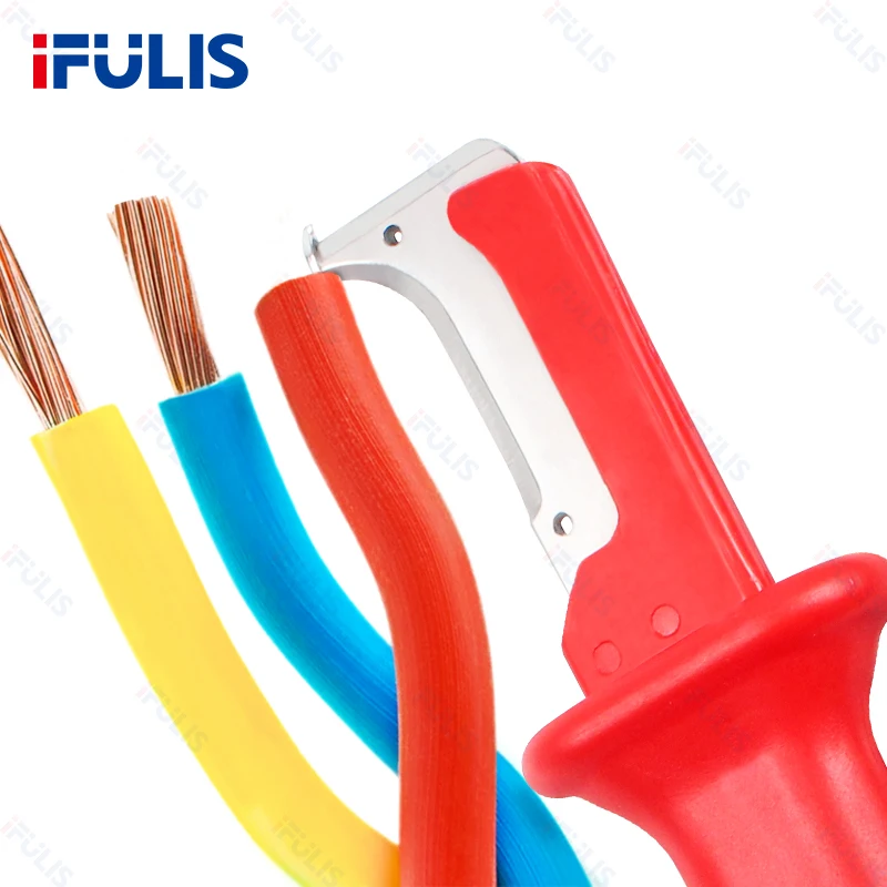 6 видов нож для зачистки проводов Запатентованный крючок фиксированное лезвие