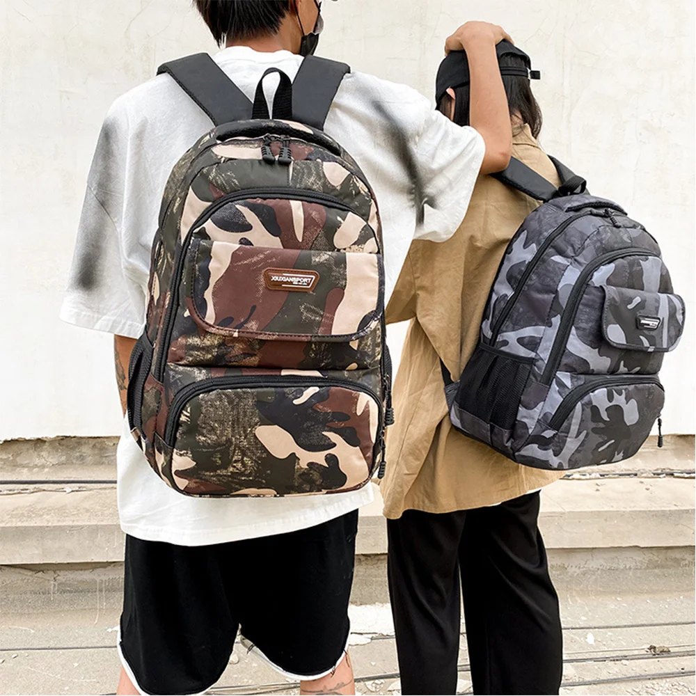 

Camouflage Waterproof Backpack For Men Women Oxford cloth bags Multi Pocket Travel Backpacks Large Capacity Backpack