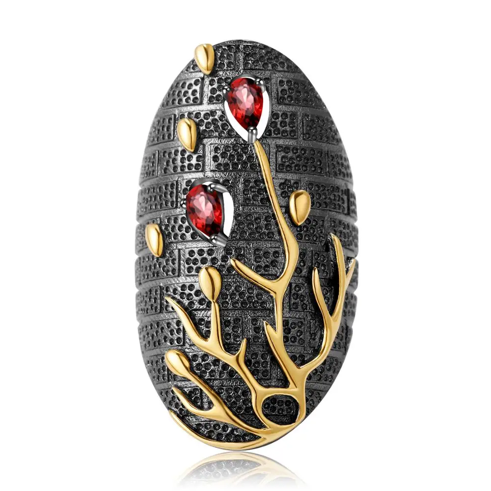 Женское перстень-лепесток gemb's BALLET кольцо ручной работы из натурального