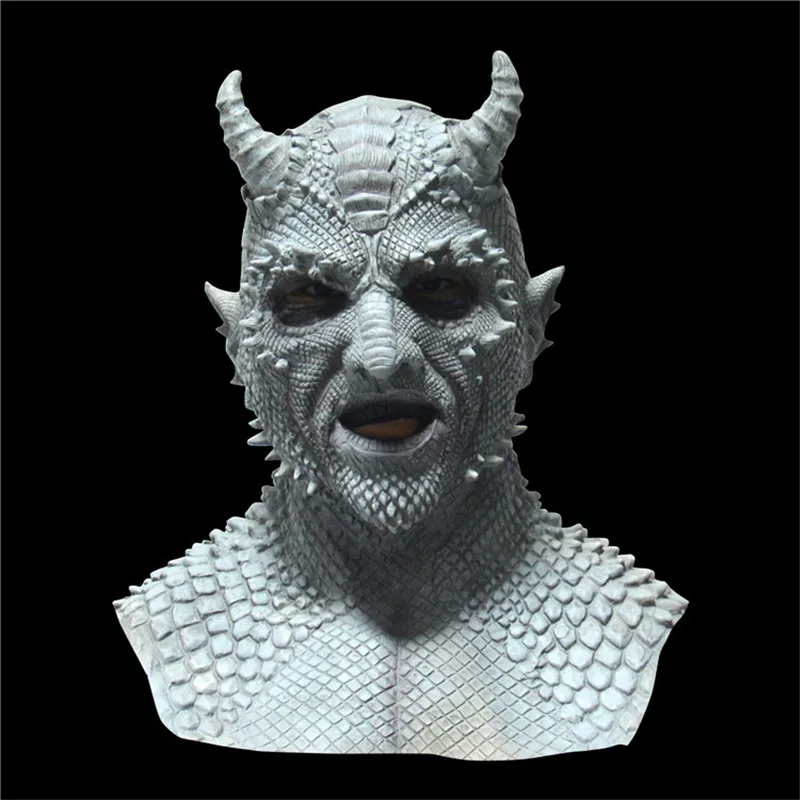 Mask4 Латексная белиальная маска демона костюм для косплея дьявол маски с перчатками Хэллоуин вечерние реквизит - Цвет: Mask4
