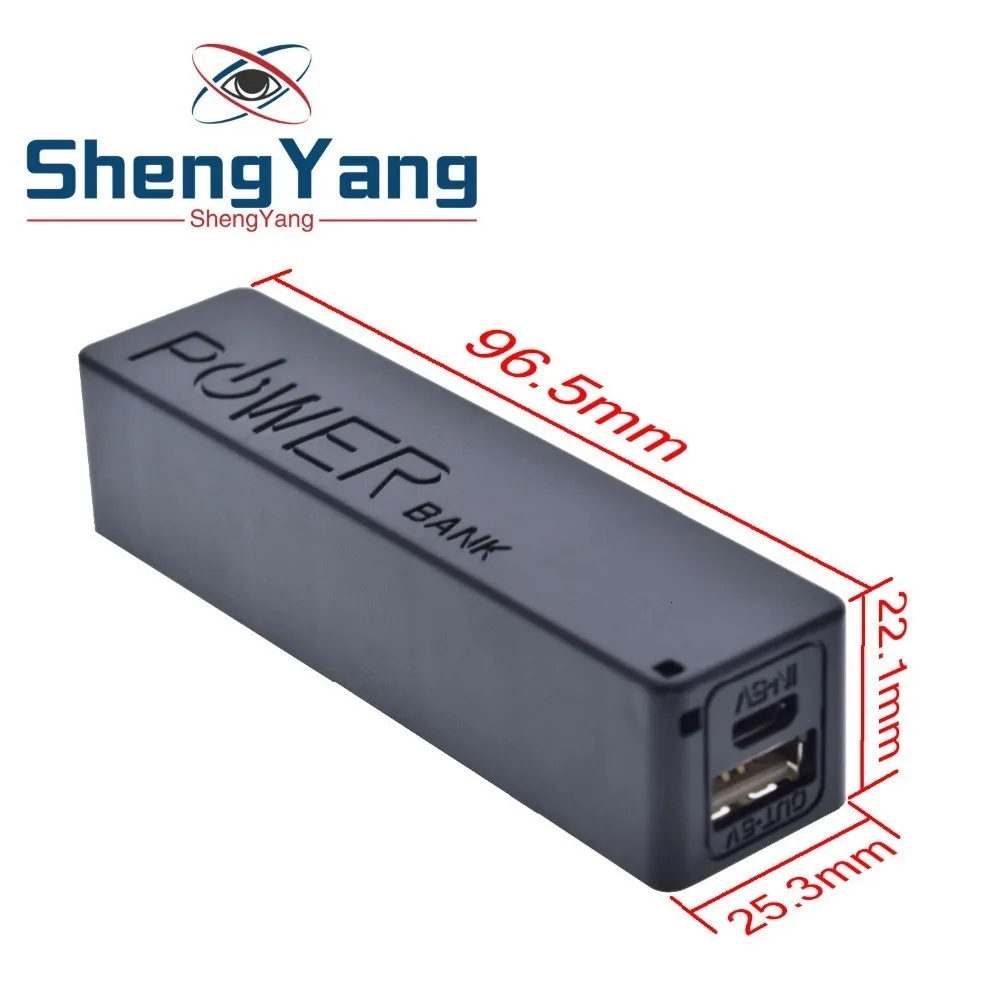ShengYang USB power Bank чехол Комплект 18650 зарядное устройство DIY Box Shell Kit черный