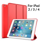 Чехол-книжка для iPad 2, iPad 3, iPad 4 9,7 дюйма, чехол A1396, A1416, A1460, Магнитный смарт-чехол из ТПУ с функцией автоматического сна для iPad 234, чехол