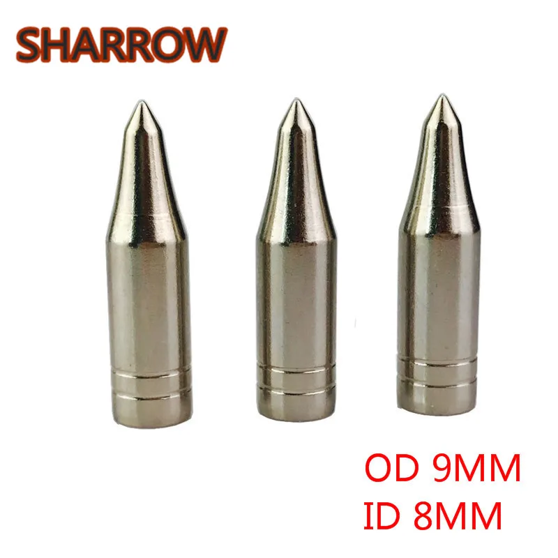 Наконечники для стрелы из стали 12/24 шт. наконечники наружного диаметра 9 мм