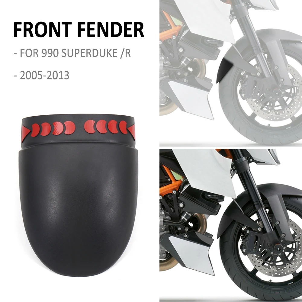 

NEW Motorcycle Front Wheel Fender Rear Extension Mudguard Fender Splash Guard For 990 Superduke / R 2005-2013 2012 2011 2010