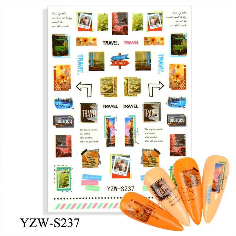 3D наклейки для ногтей любителей лесной дороги | Красота и здоровье