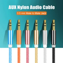 3.5mm Jack Audio Cable Male to Male Speaker Line Stereo Aux Extension Cable for For Phone Headphones