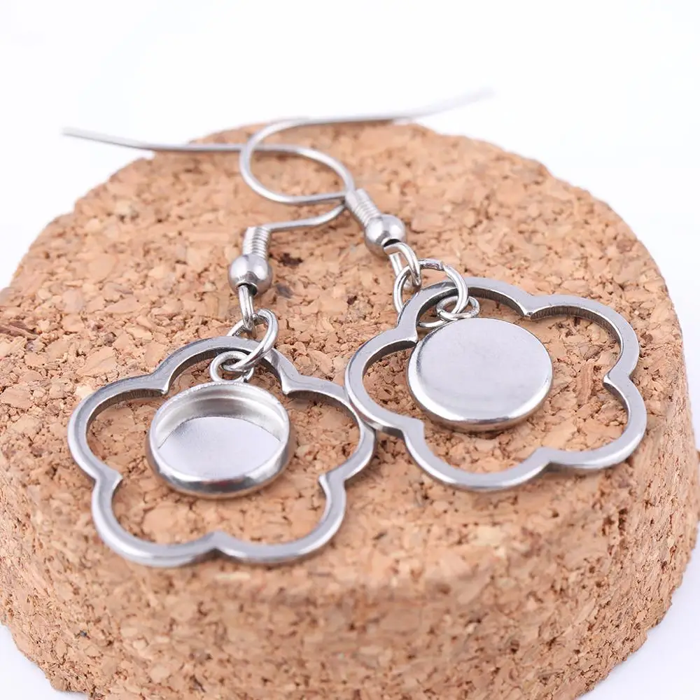 10 шт. заготовки для сережек подвесок из нержавеющей стали|Ювелирная фурнитура и