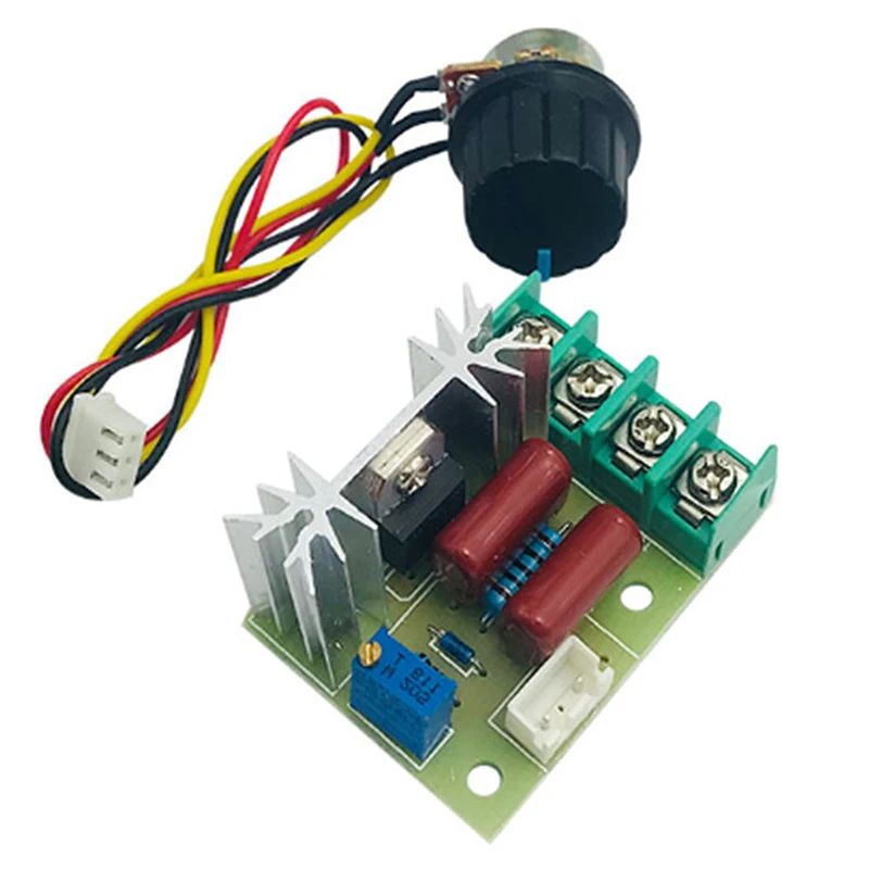 

2000W Thyristor Speed Controller Motor 220V High Power Regulate Dimming Thermostat Module with External Potentiometer
