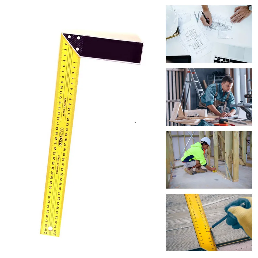 

90 Degree Square Ruler Angle Approx. 16inch/400mm Carpenter For Woodworking