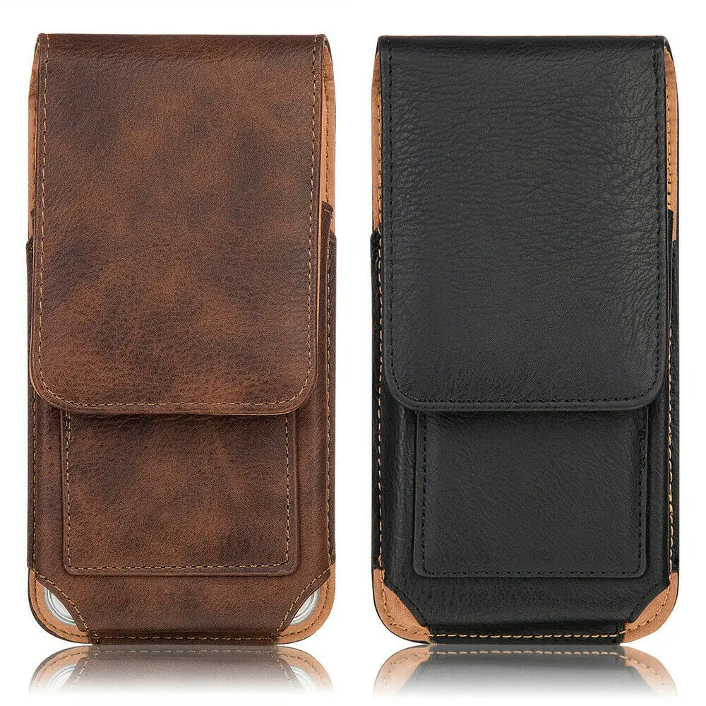 Чехол для мобильного телефона с зажимом ремня кожаный чехол 5 дюймов