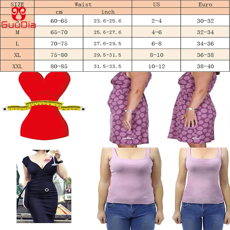 

GUUDIA Zipper Waist Trainer Belt Tummy Control Girdle Postpartum Girdle Slimming Weight Loss Corset Women Body Shaper Waist