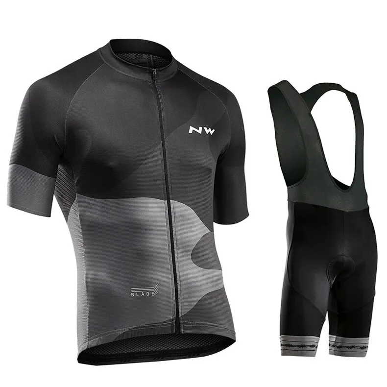 

Two-Piece Cycling Jersey Base Layer Mens Shorts 19D Silicone Cushion Bib Shorts Leggings Cycling Suit Lightweight Running Shirt